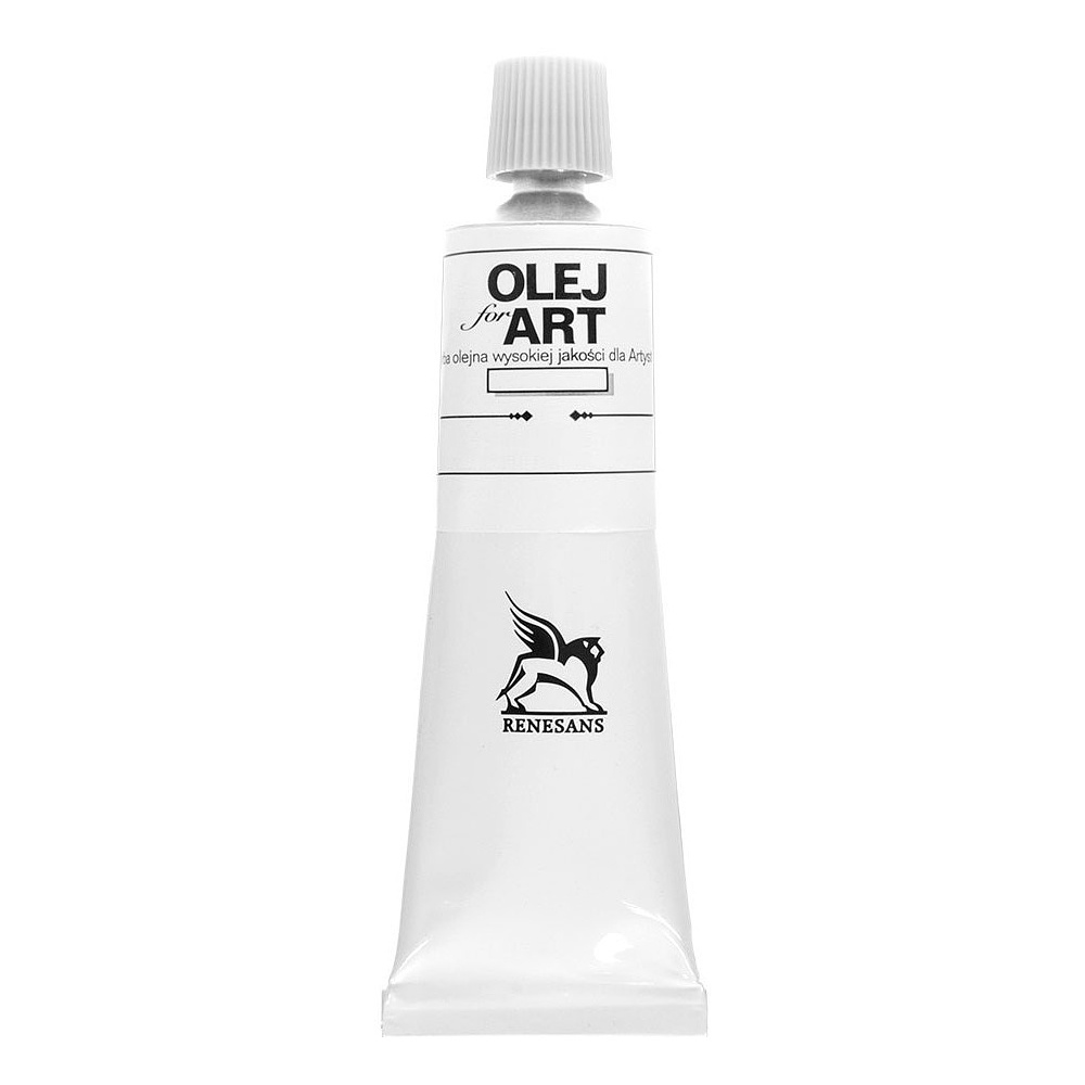 Краски масляные Renesans "Oils for art", 52 белила быстросохнущие, 60 мл, туба