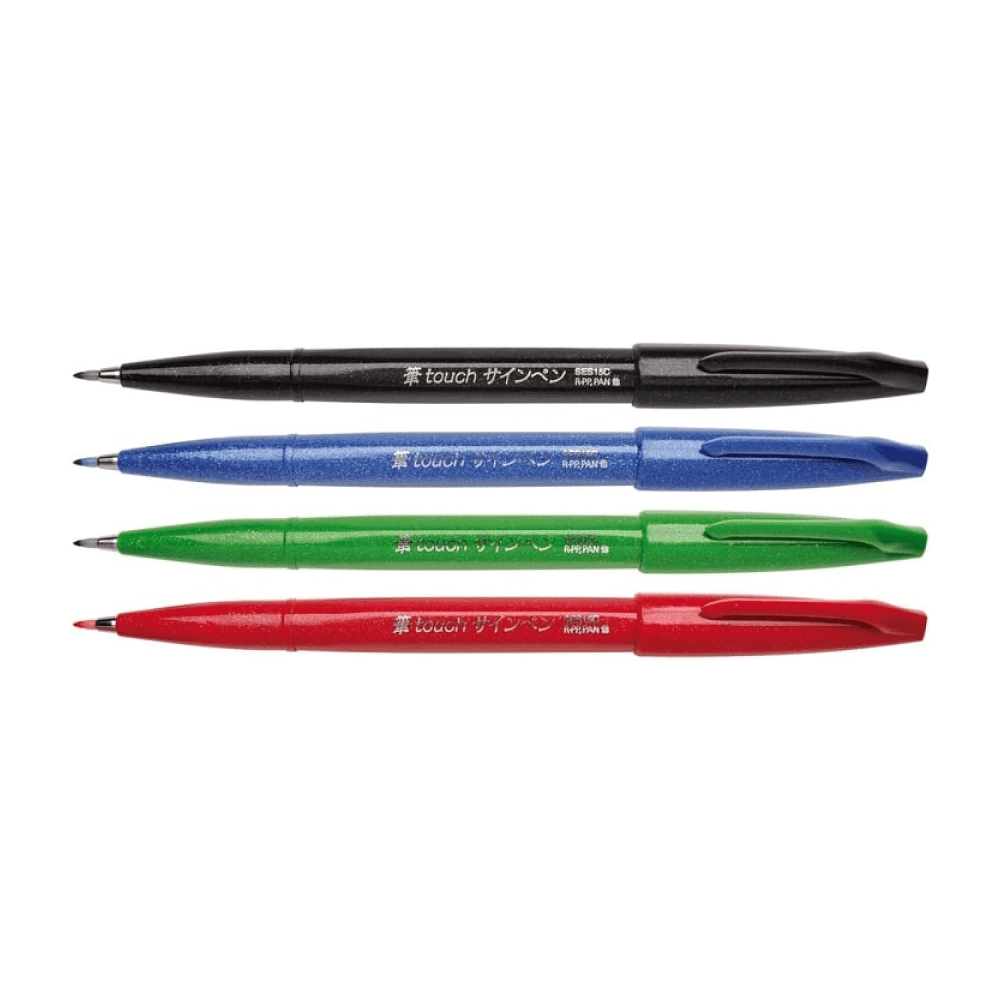 Маркер-кисть "Brush Sign pen. Basic", 4 шт - 5