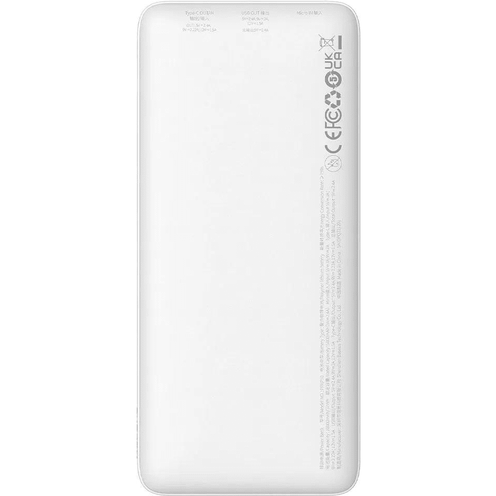 Внешний аккумулятор Baseus "Airpow  Fast Charge Power Bank", 10000mAh, White  - 3