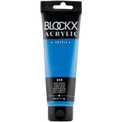 Краски акриловые "Blockx", 216 кобальт синий, 120 мл