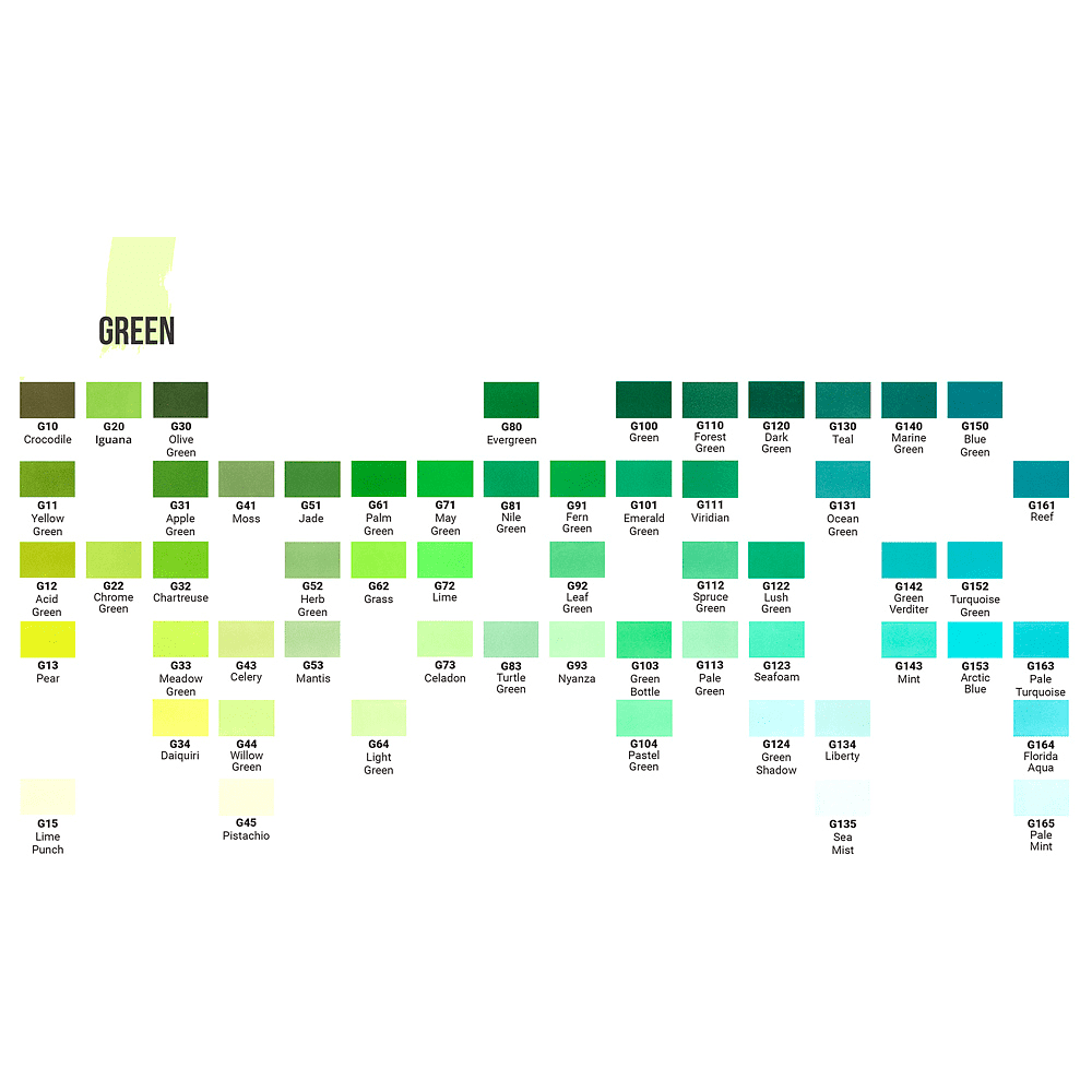 Маркер перманентный двусторонний "Sketchmarker Brush", G80 вечнозеленый - 2