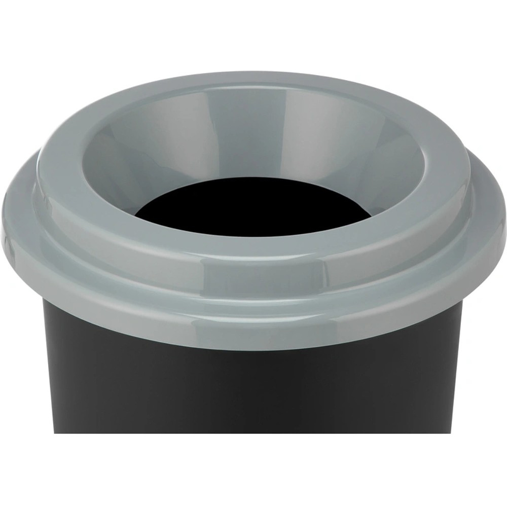 Урна для мусора "Idea Эко", 50 л, пластик, черный, серый - 4