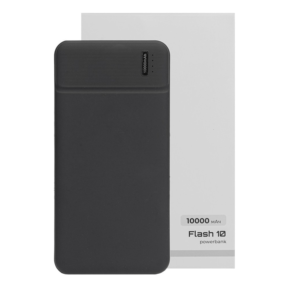 Внешний аккумулятор Power Bank "Flash 10", 10000 mAh, черный - 6