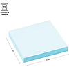 Бумага для заметок на клейкой основе "OfficeSpace", 76x76 мм, 100 листов, голубой - 3