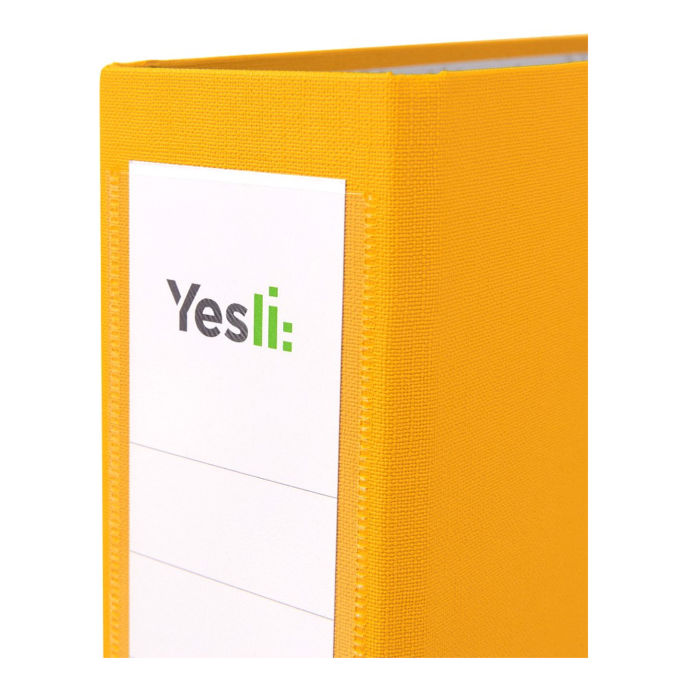 Папка-регистратор "Yesli:", А4, 75 мм, ПВХ Эко, желтый - 3
