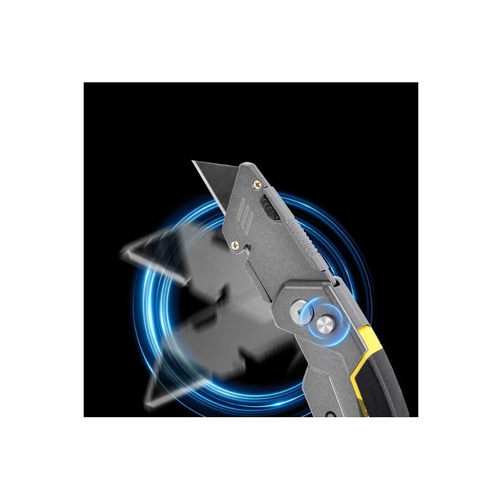 Нож строительный Deli YS EDL006Z, 19 мм, складной, трапеция - 5