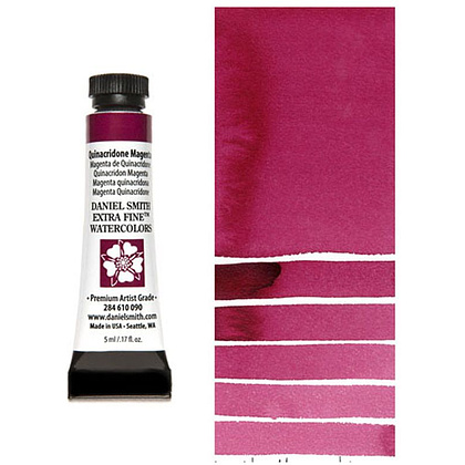Краски акварельные "Daniel Smith", хинакридон маджентовый, 5 мл, туба
