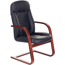 Кресло на полозьях Бюрократ "T-9923WALNUT-AV"