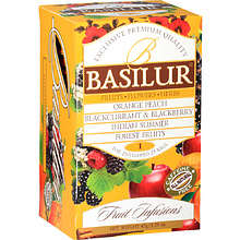 Чай Basilur "Fruit infusion", 25 пакетиковx1.8 гр, ассорти