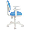 Кресло для детей Бюрократ "CH-W356AXSN/15-", ткань, пластик, голубой - 3