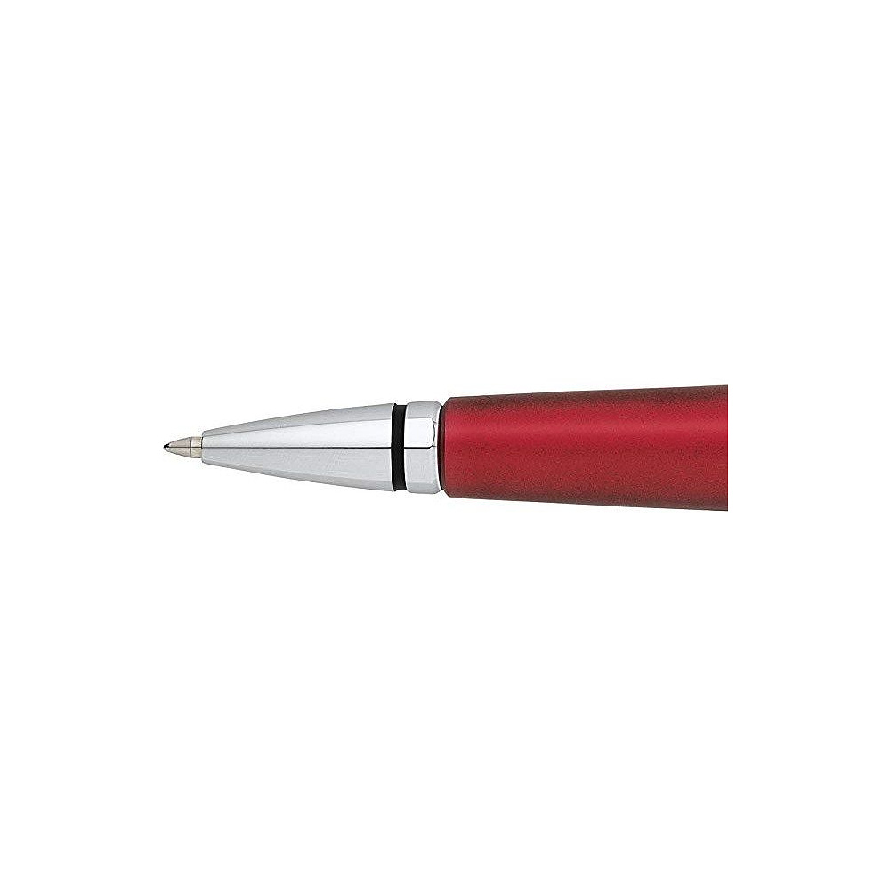 Ручка-роллер "Cross Edge", 0.7 мм, красный, серебристый, стерж. черный - 3