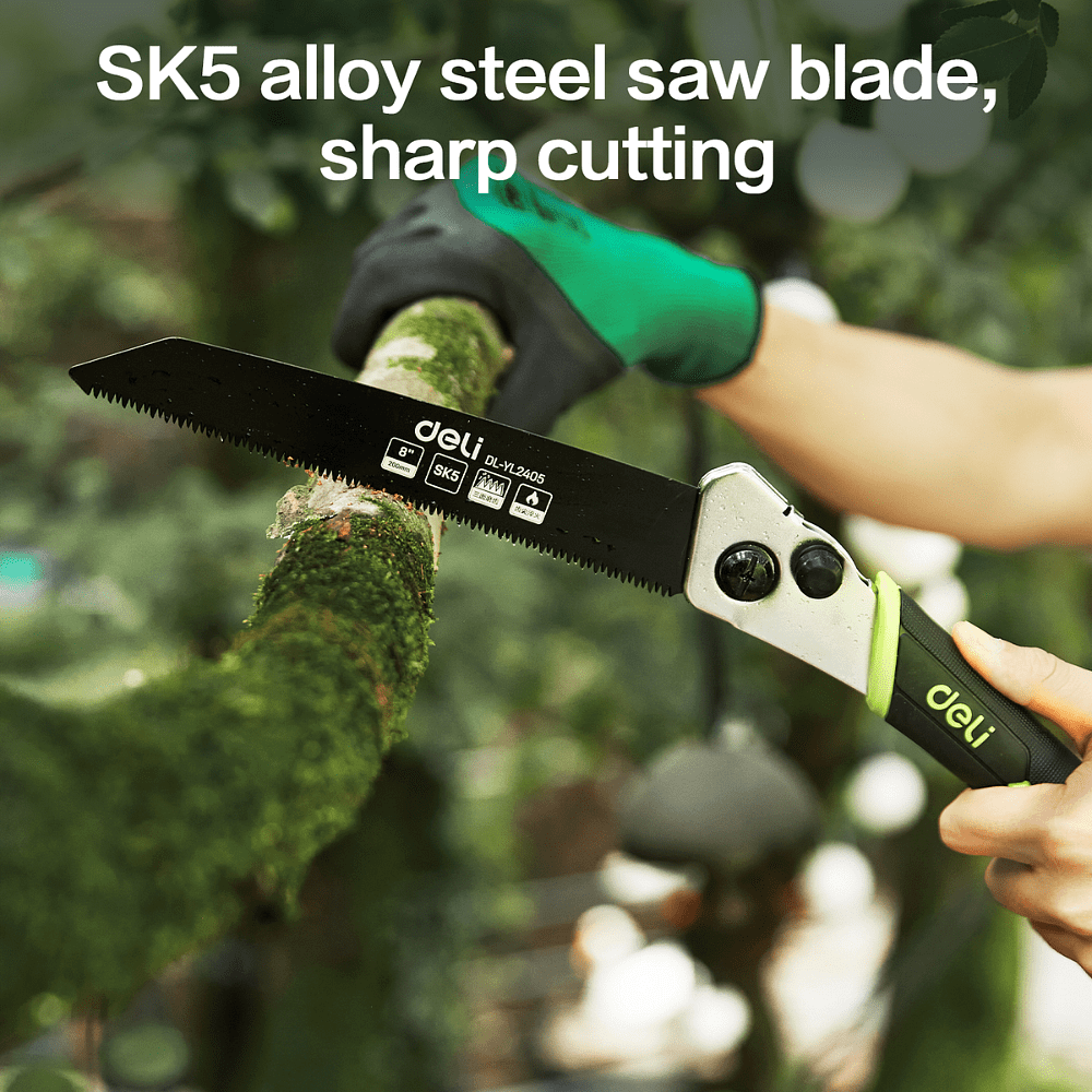 Пила садовая Deli GS EDL-YL2404, 178 мм, складная - 2