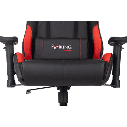 Кресло игровое Бюрократ Zombie VIKING 5 AERO Red Edition экокожа, черный, красный - 9