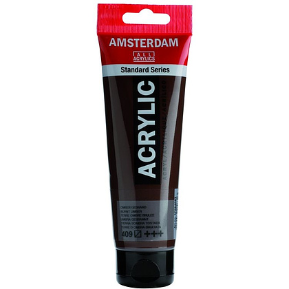 Краски акриловые "Amsterdam", 409 умбра жженая, 120 мл, туба