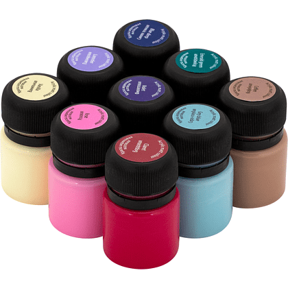 Краска акриловая матовая "Декола ривьера", набор 9 цветов, 20 мл, банки - 8