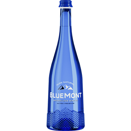 Вода минеральная питьевая "Blue Mont", газированная, 0.7 л, стеклянная бутылка