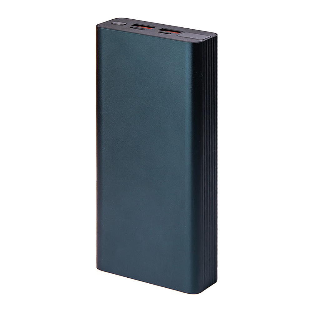 Внешний аккумулятор Power Bank "Iron line 20", 20000 mAh, металл, синий