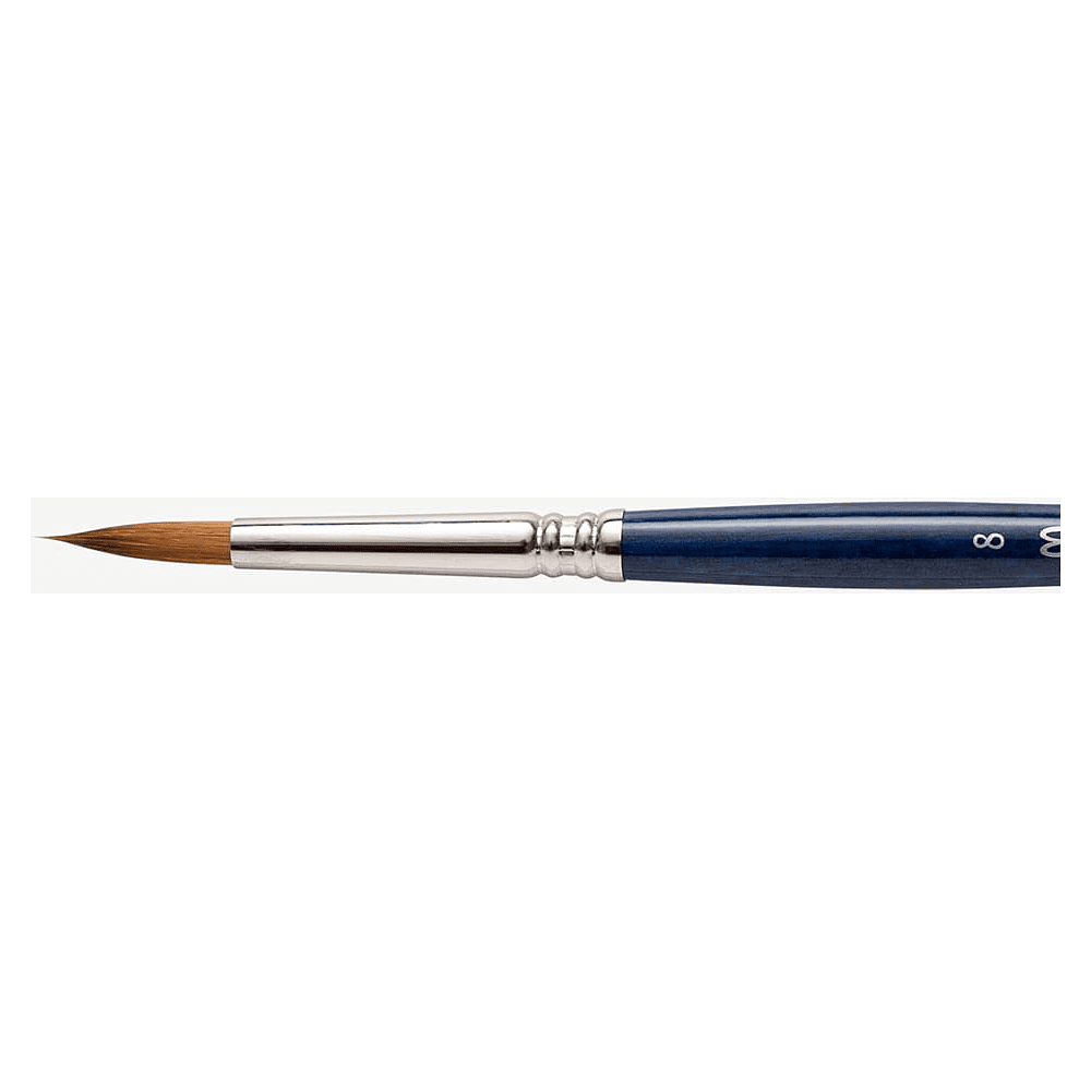 Кисть "Escoda Chronos", микс, круглая, на короткой ручке, № 8 - 2