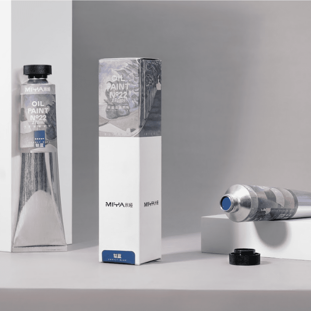 Краски масляные "HIMI.MIYA" зелёный оливковый, 170 мл., туба - 11