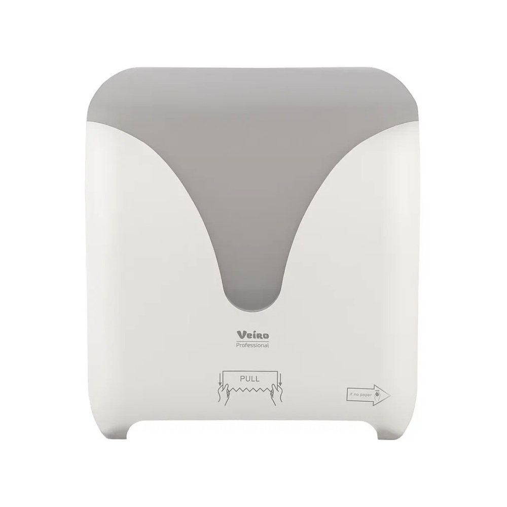 Диспенсер для полотенец рулонных "VEIRO Professional POD", пластик, белый - 5