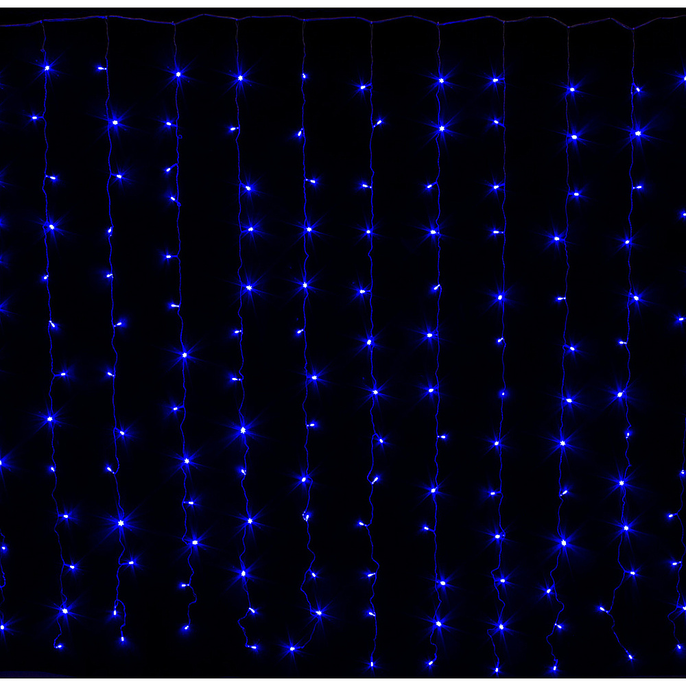 Гирлянда LED "Занавес", 2x2 м, синий