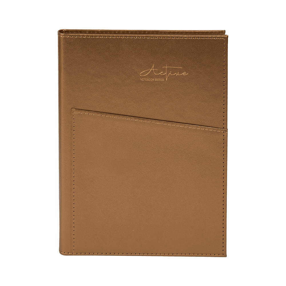 Блокнот "3223-10", А5, 80 листов, линейка, темно-коричневый, -50%