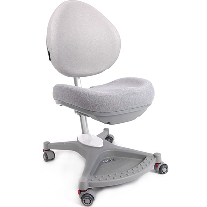 Кресло детское SingBee Cobee 138, ткань, серый, пластик, корпус серый, подставка для ног, с чехлом серым - 3