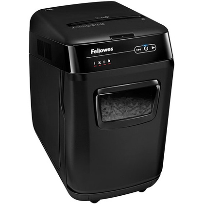 Уничтожитель Fellowes AutoMax 200M, микрорезка, автоподача, DIN P-5, 2х14 мм, 200 листов, 32 литра