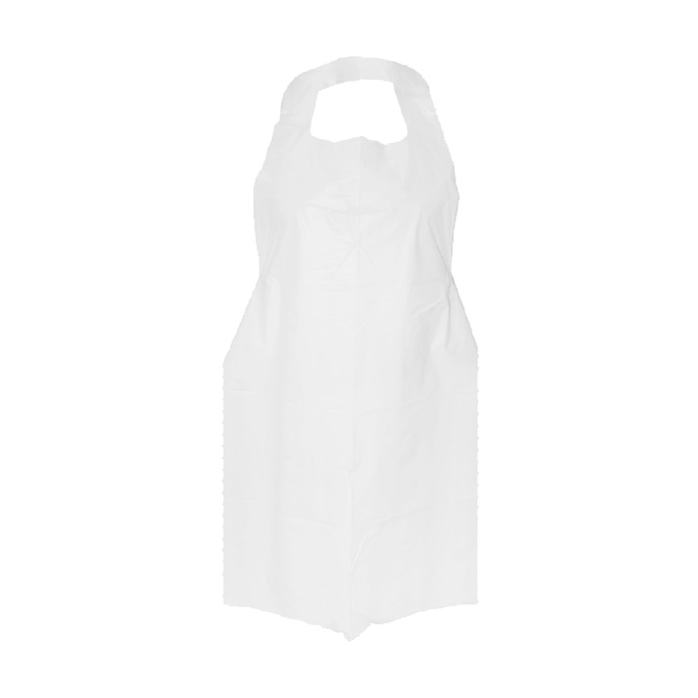 Фартук одноразовый п/э 80х140 см, 10 мкм, белый, 100шт/упак