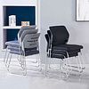 Кресло д/посетителей SitUp SKY Chrome сетка, черный - 2