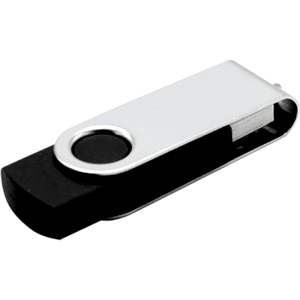 USB Flash 2.0 16 Gb VDF-008, пластик, метал, черный 