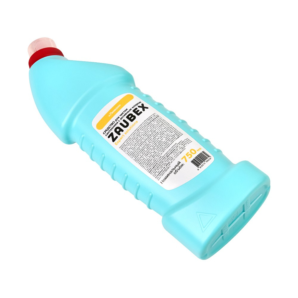 Средство чистящее для сантехники с активным хлором "Zaubex Лимон", 750 мл - 8