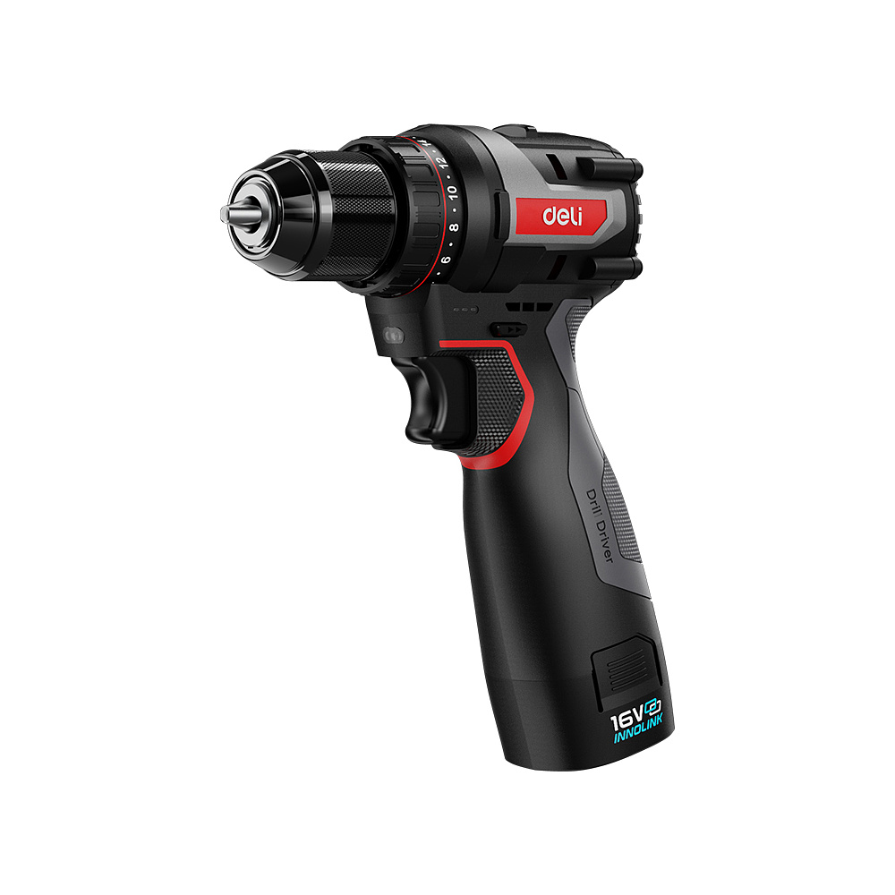 Аккумуляторная дрель-шуруповерт Deli RS EDE-DZ16-1D2 16 В, 45 Нм, 2 АКБ, 2 Ач, сумка - 2