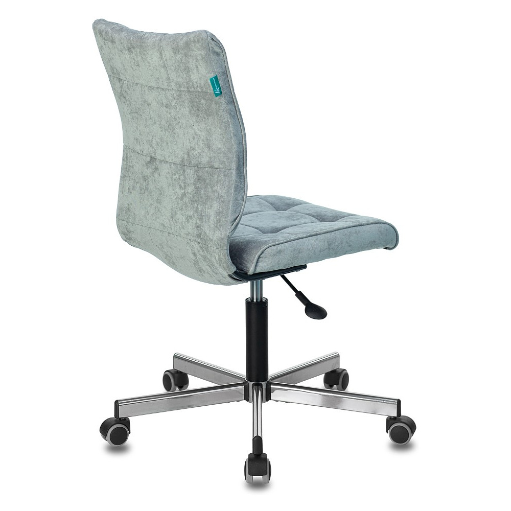Кресло для персонала "Бюрократ СH-330M/LT", ткань, металл, серо-голубой - 5