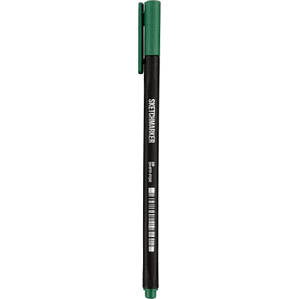 Ручка капиллярная "Sketchmarker Artist fine pen", 0.4 мм, зеленый лесной