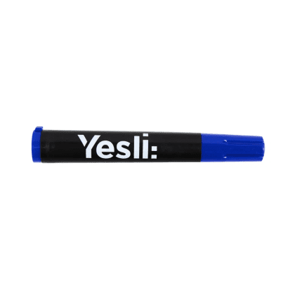 Маркер перманентный "Yesli", синий - 3