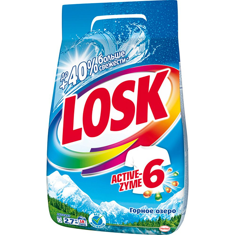 Порошок стиральный "LOSK", 2.7 кг, автомат