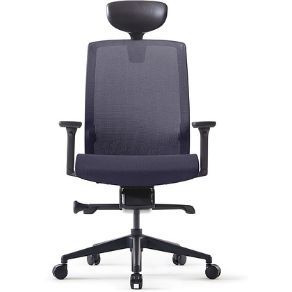 Кресло для руководителя BESTUHL "J15", сетка, пластик, темно-серый - 2