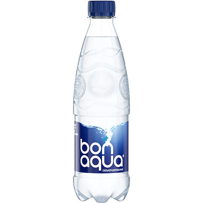Вода питьевая "Bonaqua", сильногазированная, 0.5 л