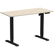 Стол с электроприводом WellDesk Basic 1200x675х18 черный/ясень шимо светлый (9191456+9197779)