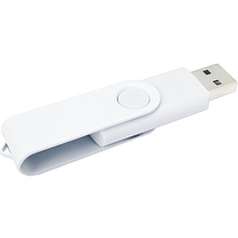 USB Flash накопитель 2.0 16 Gb VDF-008 СС, пластик, металл, белый