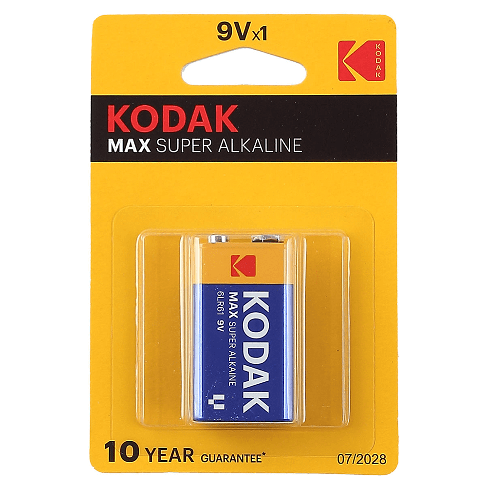 Батарейка алкалиновая Kodak Max крона 6LR61, 9V, 1 шт 
