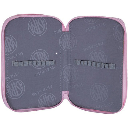 Пенал "Honeybunny", 2 отделения, серый, розовый - 6