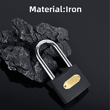 Замок навесной Deli EDLEDL508406 60 мм, автомат, 3 ключа, защита от влаги