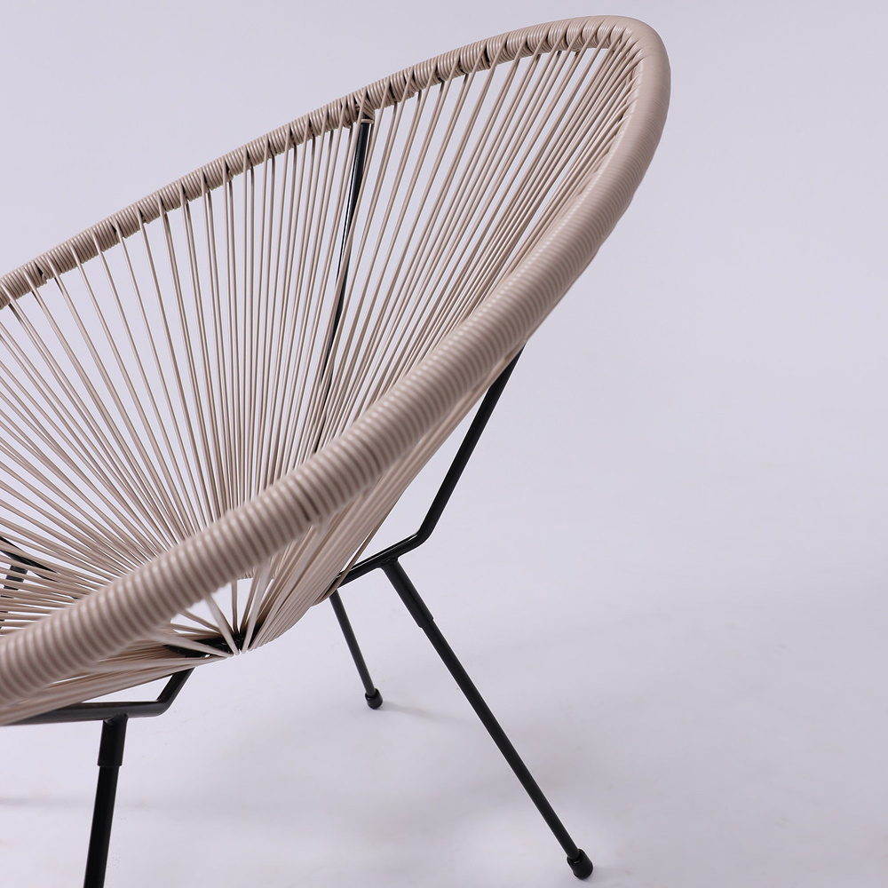 Кресло садовое AksHome RIMINI, искусственный ротанг, коричневый - 10