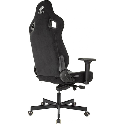 Кресло игровое Бюрократ Knight Hunter, искусственная замша, черный - 4