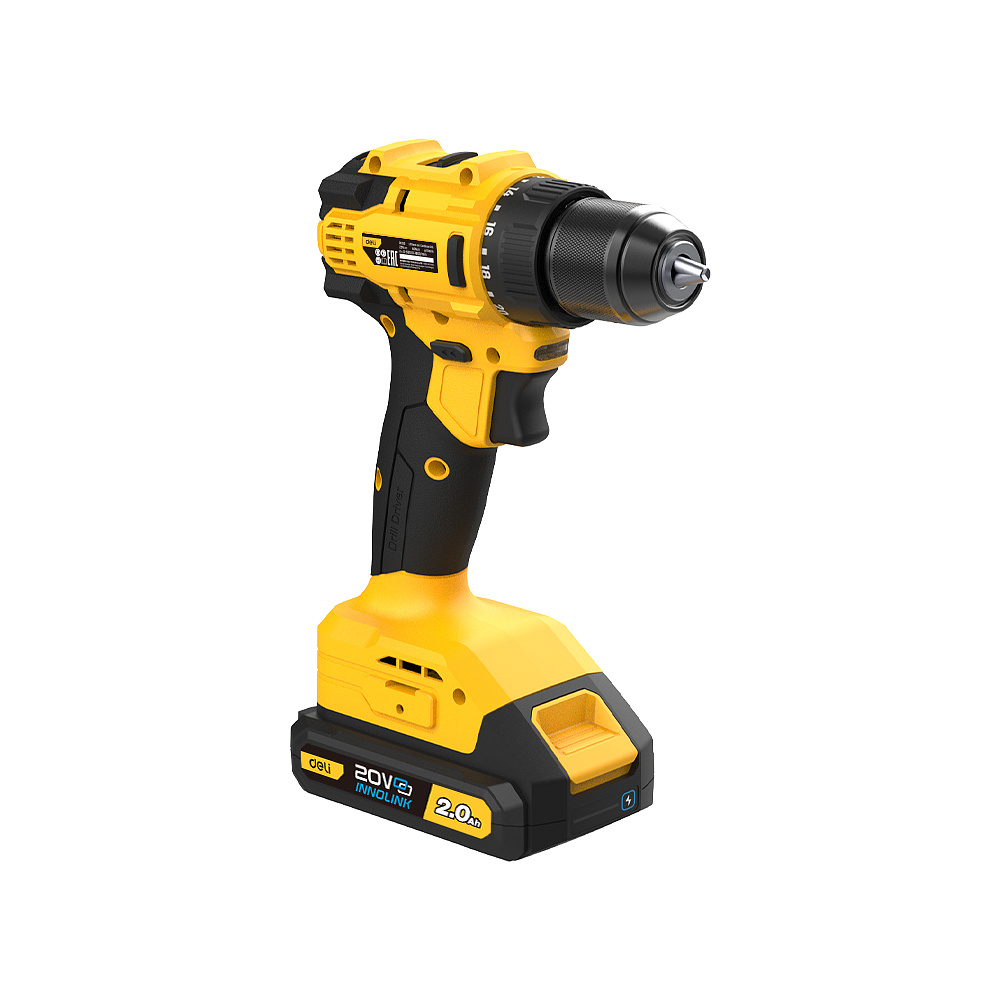 Аккумуляторная дрель-шуруповерт Deli YS EDC120 20 В, 45 Нм, 2 АКБ, 2 Ач, сумка - 4