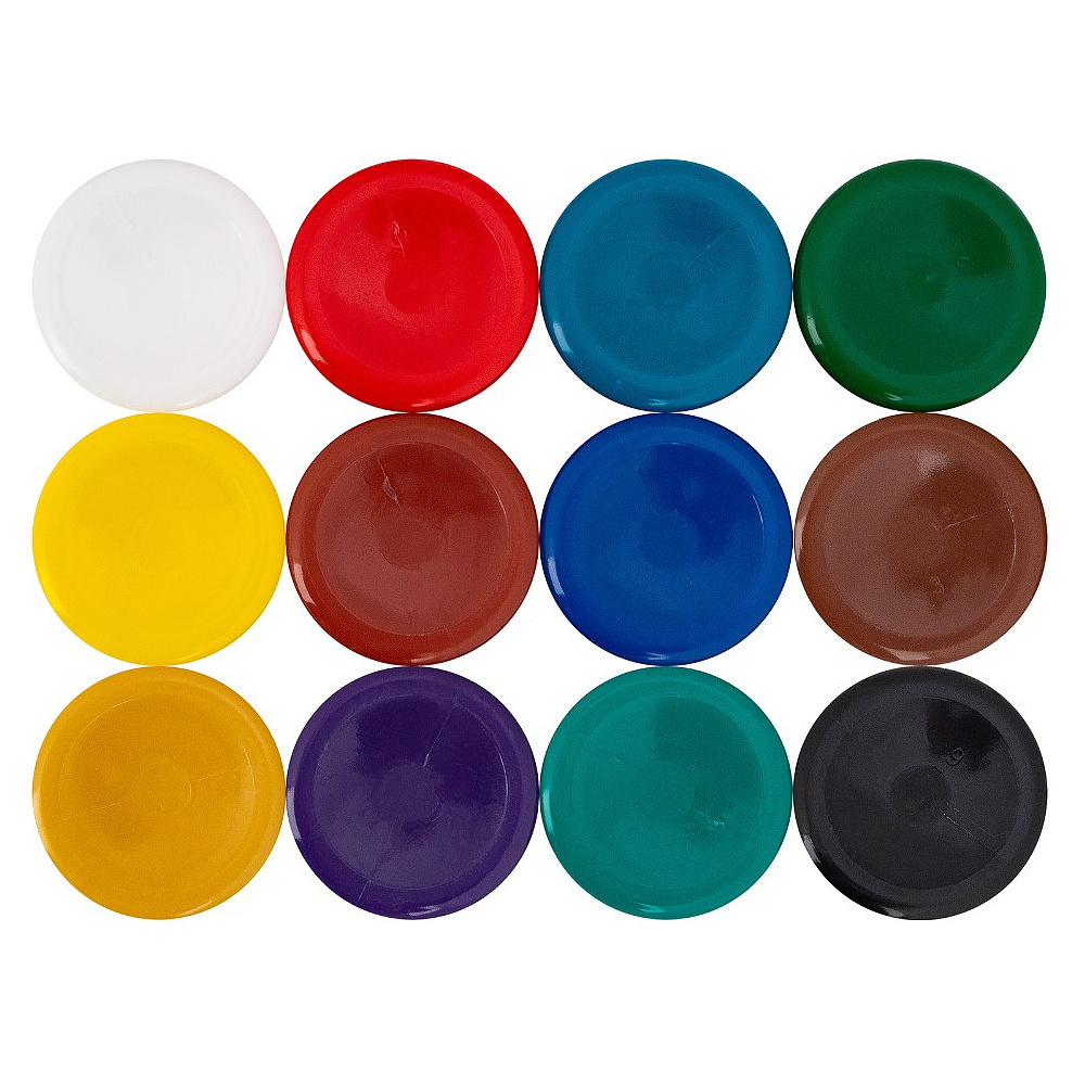 Краски гуашевые "Сонет", набор 12 цветов, 20 мл, банки - 5