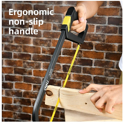 Ножовка по металлу Deli YS EDL353012, 300 мм, желтый, черный - 9