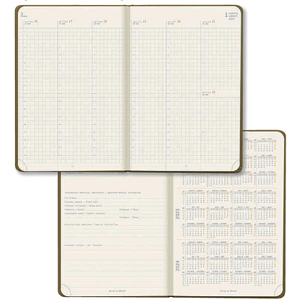 Ежедневник датированный "Rhodiatime", A5, 160 страниц, линованный, бордовый - 2